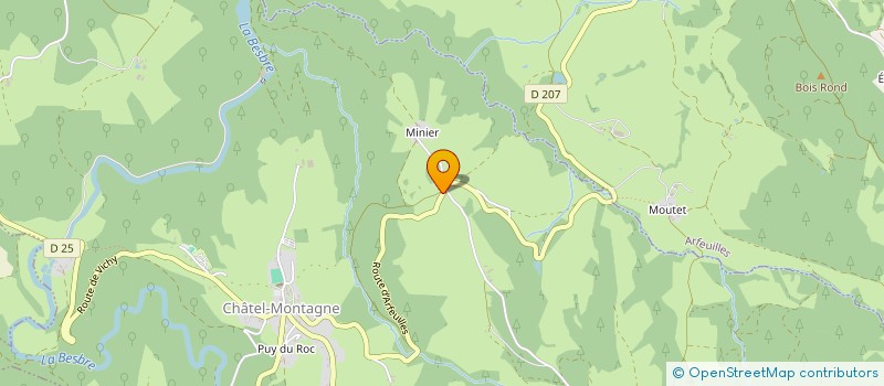 localisation de l'entreprise MADAME FLORIE ETIEN à CHATEL-MONTAGNE