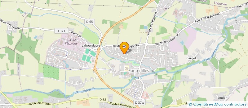 localisation de l'entreprise MADAME FLORIE FAUDE  FONTENILLES