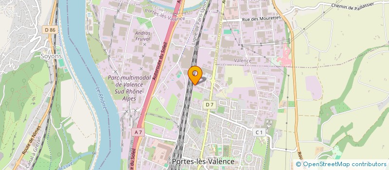 localisation de l'entreprise MADAME FLORIE LESTRAT  PORTES-LES-VALENCE