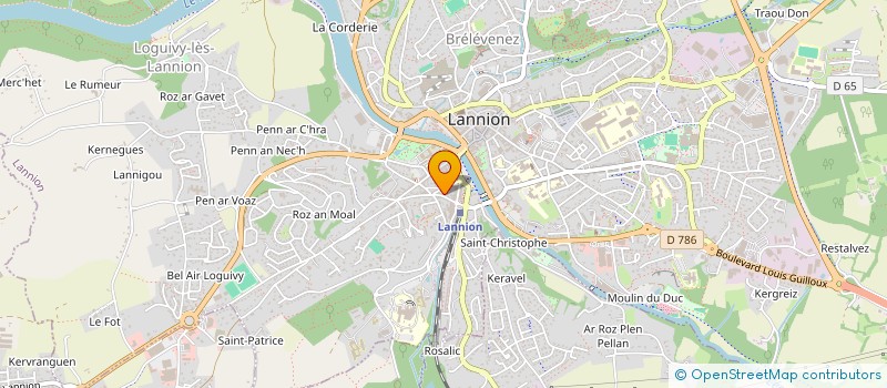 localisation de l'entreprise MADAME FLORIE-LISE SALIOU  LANNION