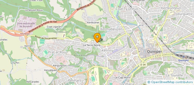 localisation de l'entreprise MADAME FLORIE MARTINEAU  QUIMPER