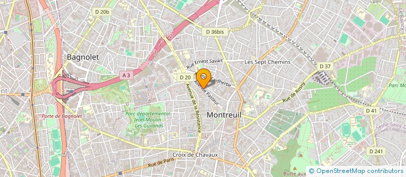 localisation de l'entreprise MADAME FLORIE SAINT-VAL à MONTREUIL