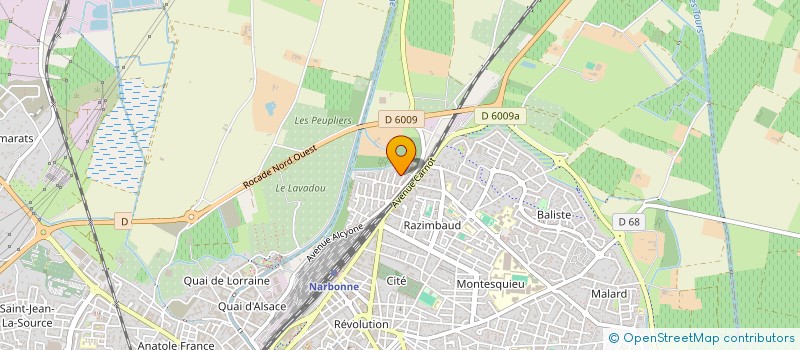 localisation de l'entreprise MADAME FLORIE SAUNIER  NARBONNE