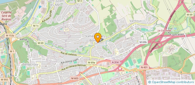 localisation de l'entreprise MADAME FLORIE VALLET  METZ