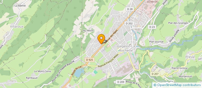 localisation de l'entreprise MADAME FLORINA PAYET  VALGELON-LA ROCHETTE