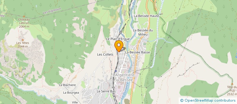 localisation de l'entreprise MADAME FLORINE BERTHELOT  L'ARGENTIERE-LA-BESSEE