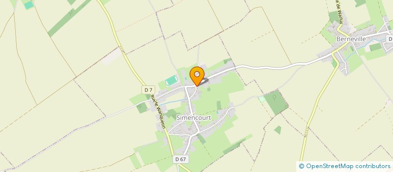 localisation de l'entreprise MADAME FLORINE BONNEL  SIMENCOURT