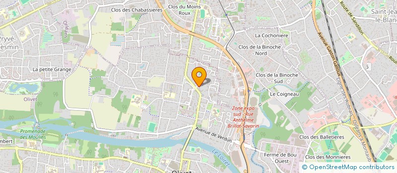 localisation de l'entreprise MADAME FLORINE BOTQUIN  OLIVET