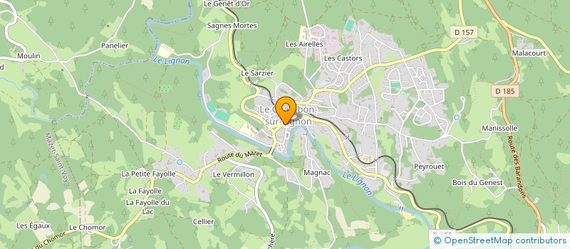 localisation de l'entreprise MADAME FLORINE CHANTRE à LE CHAMBON-SUR-LIGNON