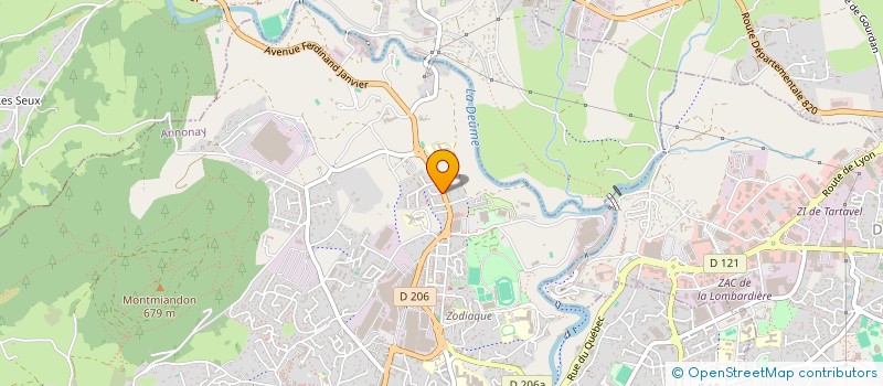 localisation de l'entreprise MADAME FLORINE CORBANIE  ANNONAY