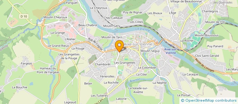 localisation de l'entreprise MADAME FLORINE COURIVAUD  AIXE-SUR-VIENNE