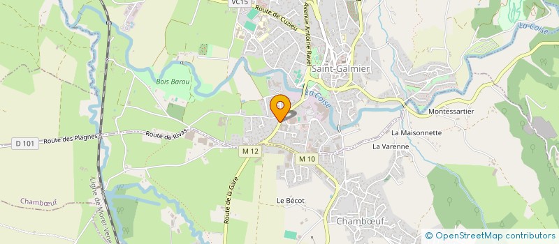 localisation de l'entreprise MADAME FLORINE COUSSEAU à SAINT-GALMIER
