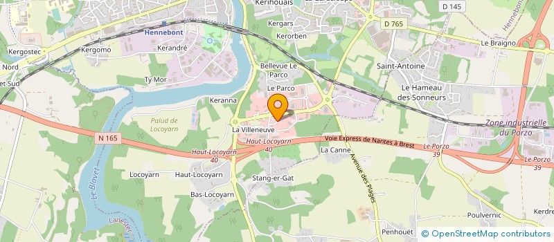 localisation de l'entreprise MADAME FLORINE DUPLESSIS ST REQUIER  HENNEBONT