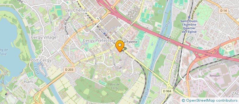 localisation de l'entreprise MADAME FLORINE GUILLOT  CERGY