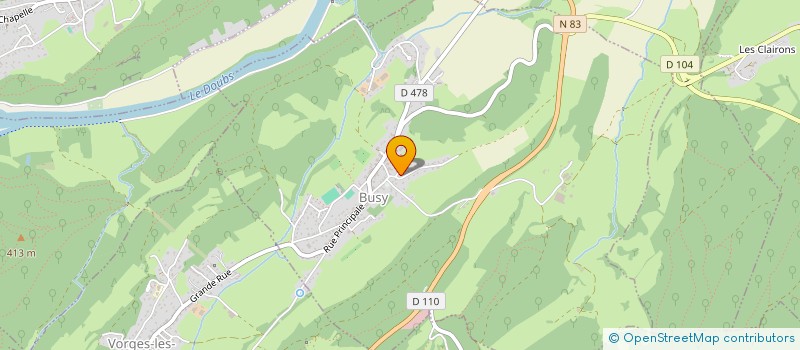 localisation de l'entreprise MADAME FLORINE HUMBERT  BUSY