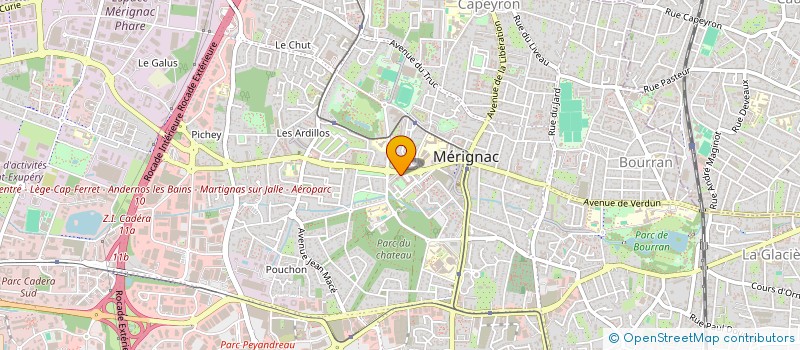 localisation de l'entreprise MADAME FLORINE LAHOUSSERE  MERIGNAC