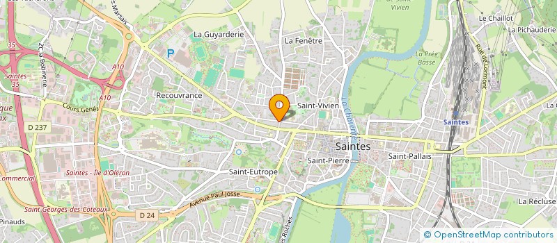 localisation de l'entreprise MADAME FLORINE LIMOUZIN  SAINTES