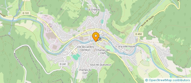 localisation de l'entreprise MADAME FLORINE MARECHAL à ORNANS