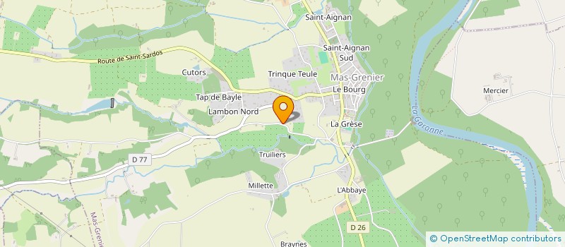 localisation de l'entreprise MADAME FLORINE MARTIN  MAS-GRENIER