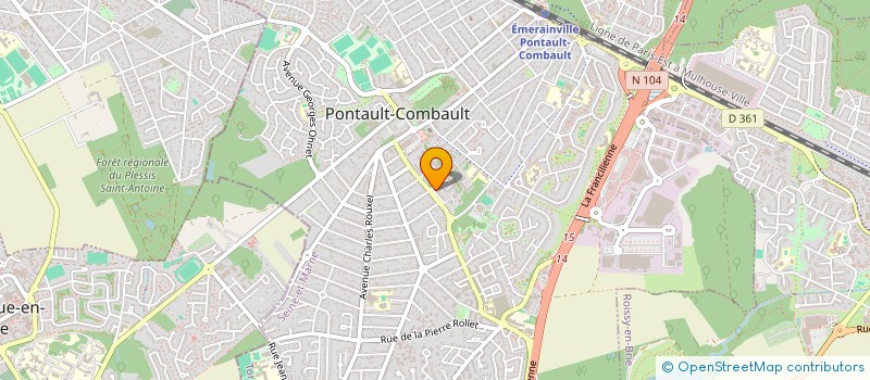 localisation de l'entreprise MADAME FLORINE MATEUS à PONTAULT-COMBAULT