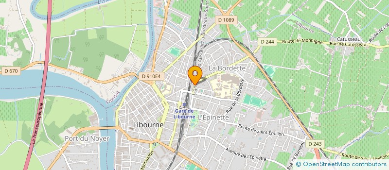 localisation de l'entreprise MADAME FLORINE MAZOYER à LIBOURNE