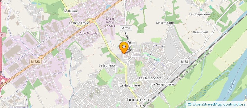 localisation de l'entreprise MADAME FLORINE MEYER  THOUARE-SUR-LOIRE