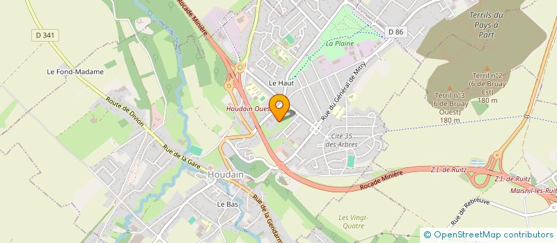 localisation de l'entreprise MADAME FLORINE MILLE  HOUDAIN