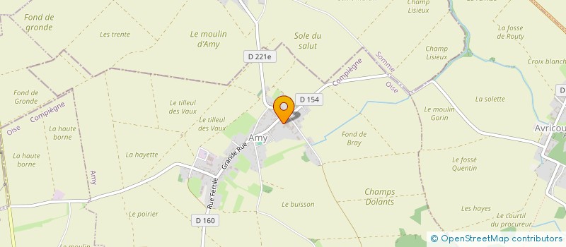 localisation de l'entreprise MADAME FLORINE MORGAND  THIESCOURT