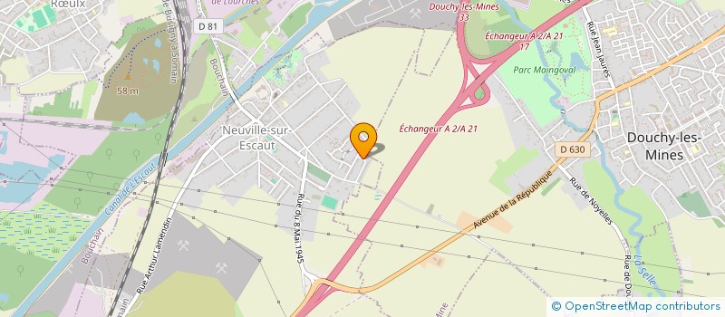 localisation de l'entreprise MADAME FLORINE MOTTE  NEUVILLE-SUR-ESCAUT