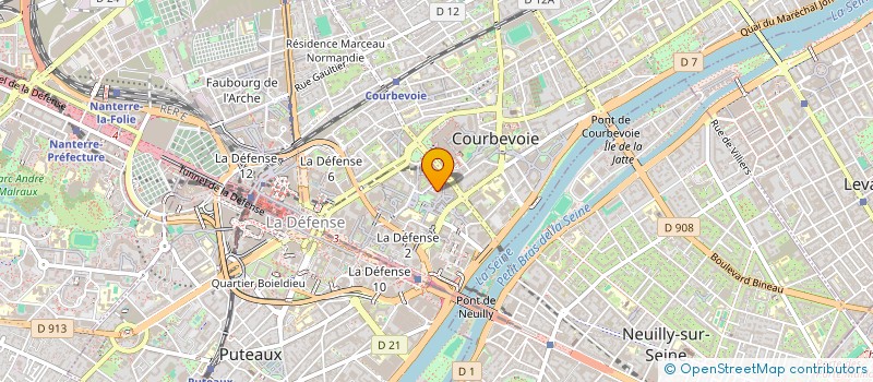 localisation de l'entreprise MADAME FLORINE OLIVIER à COURBEVOIE