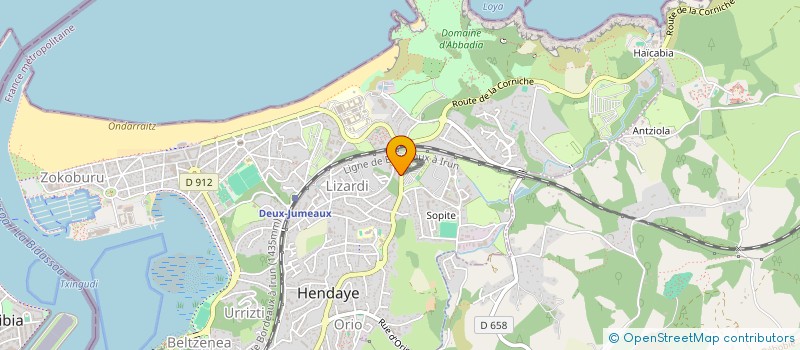 localisation de l'entreprise MADAME FLORINE PEYER  HENDAYE