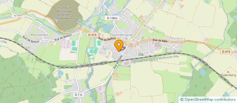 localisation de l'entreprise MADAME FLORINE TSCHIRHARD  DANNEMARIE