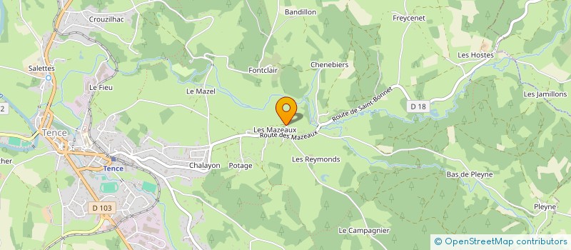 localisation de l'entreprise MADAME FLORINE VAGANAY à TENCE