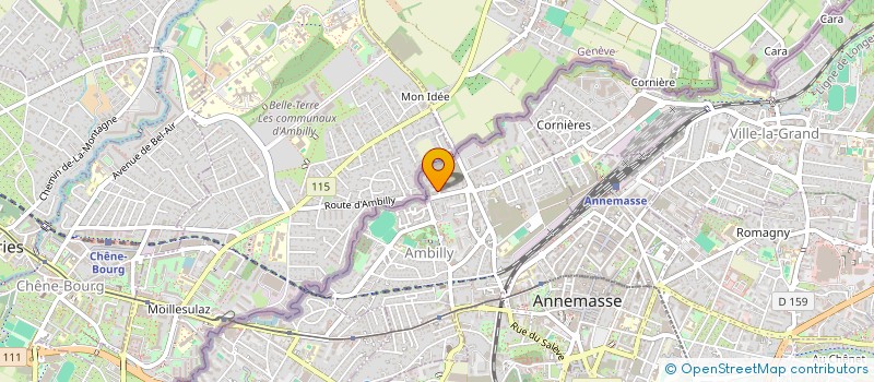 localisation de l'entreprise MADAME FLORINE VANDEVELDE  AMBILLY