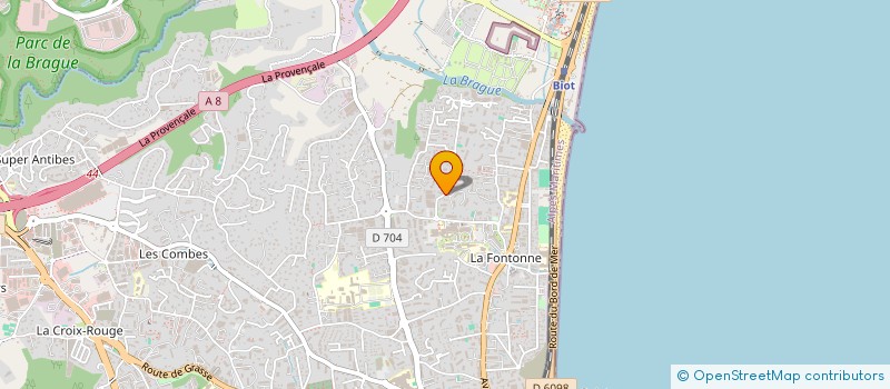 localisation de l'entreprise MADAME FLORINE VANHESSCHE  ANTIBES