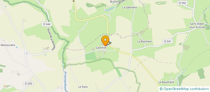 localisation de l'entreprise MADAME FLORINE YVARD à L'OREE-D'ECOUVES