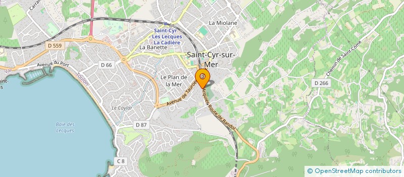 localisation de l'entreprise MADAME FLOWYNN GILBERT à SAINT-CYR-SUR-MER