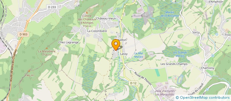 localisation de l'entreprise MADAME FOBIS FOBIS  ALLINGES