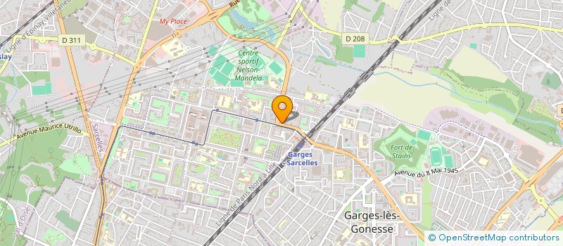 localisation de l'entreprise MADAME FOSTELLA MIZELE OUAYA à SARCELLES