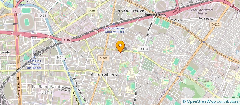 localisation de l'entreprise MADAME FOULEMATOU BANGOURA  AUBERVILLIERS