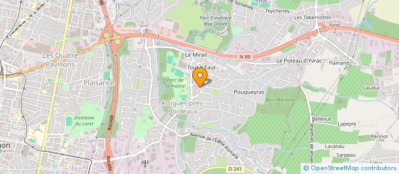 localisation de l'entreprise MADAME FOULEYE SALL  ARTIGUES-PRES-BORDEAUX