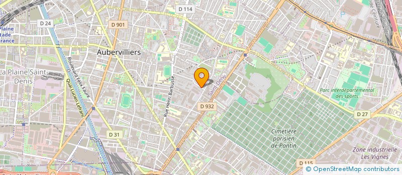 localisation de l'entreprise MADAME FOULEYMATA CAMARA  AUBERVILLIERS