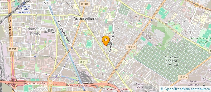 localisation de l'entreprise MADAME FOULEYMATA SAKHO  AUBERVILLIERS