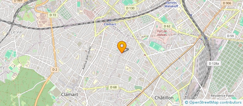 localisation de l'entreprise MADAME FOUTA TOURE  CHATILLON