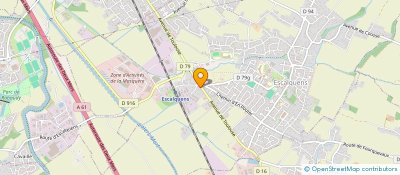 localisation de l'entreprise MADAME FOUZIA AASSIM à ESCALQUENS