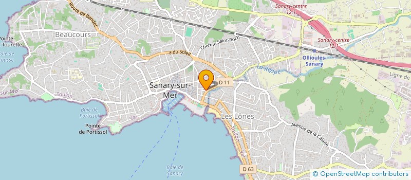 localisation de l'entreprise MADAME FOUZIA ASSALI  SANARY-SUR-MER