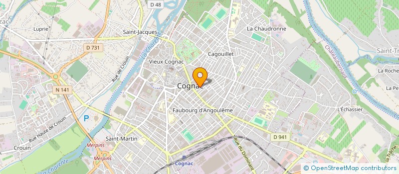 localisation de l'entreprise MADAME FOUZIA BENAROUS à COGNAC