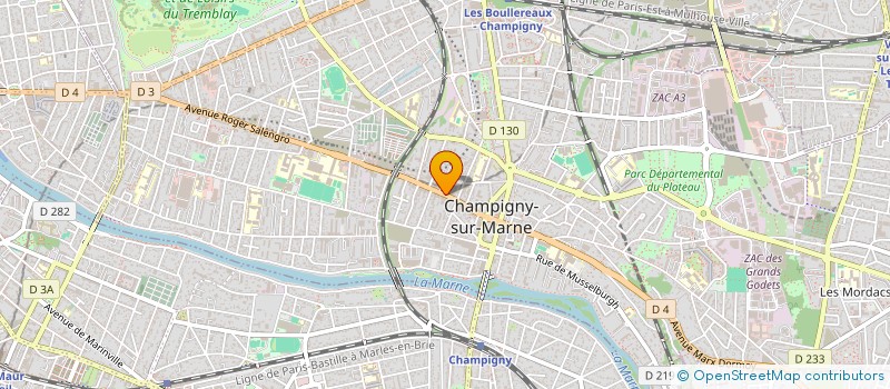 localisation de l'entreprise MADAME FOUZIA BIAZZANE  CHAMPIGNY-SUR-MARNE