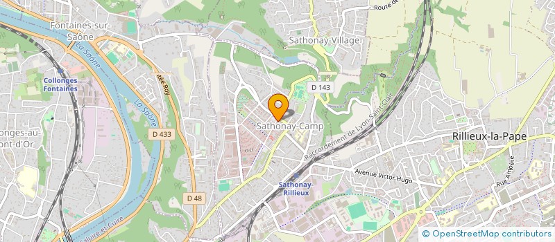 localisation de l'entreprise MADAME FOUZIA DJIAR  SATHONAY-CAMP