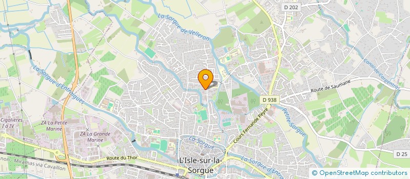 localisation de l'entreprise MADAME FOUZIA DOUZI  L'ISLE-SUR-LA-SORGUE